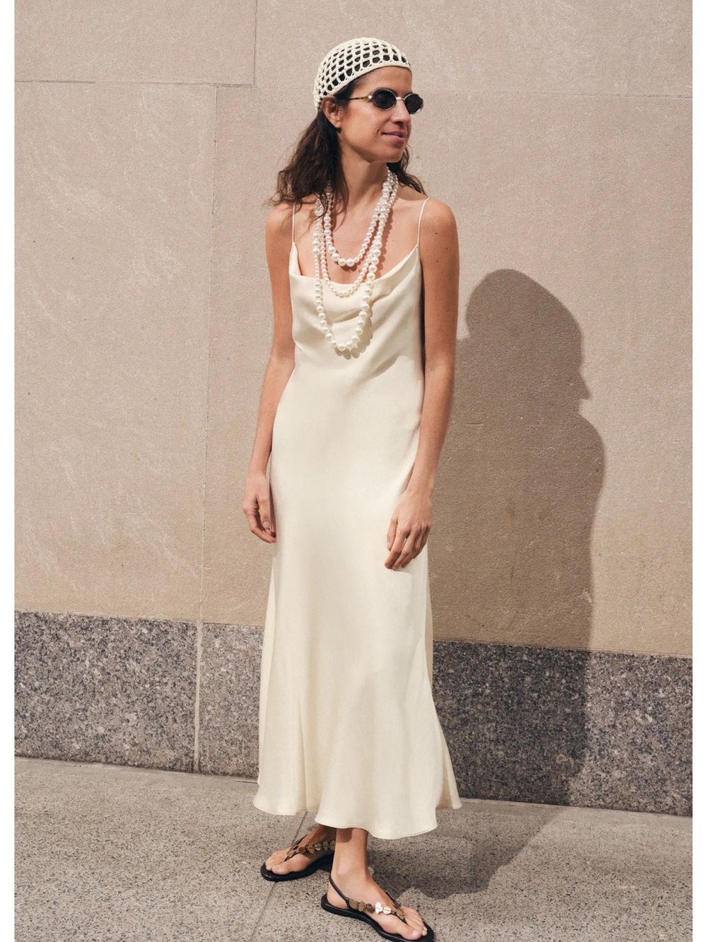 SATIN LINGERIE STYLE DRESS ZW COLLECTION